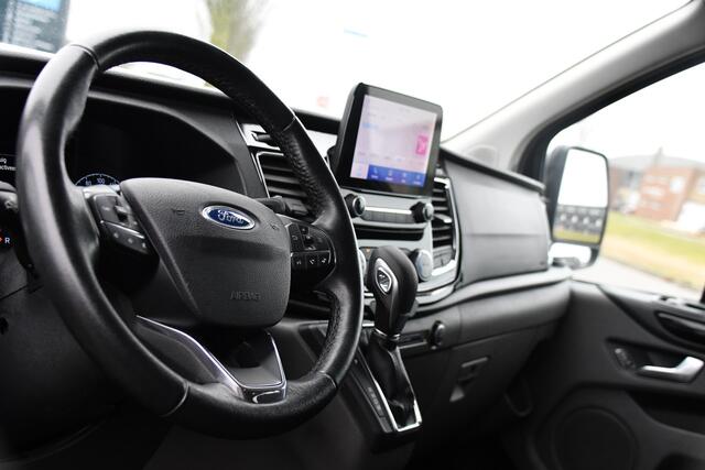 Ford TRANSIT CUSTOM 300 2.0 TDCI L2H1 DC Limited Black Edition Camera, Cruise, Carplay, Stoelverwarming, 170pk, 2 x Schuifdeur, Automaat, Uniek!