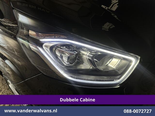 Ford TRANSIT CUSTOM 2.0 TDCI 130pk Automaat L2H1 Dubbele Cabine Euro6 Airco | 6-Zits | Navigatie | Cruisecontrol LED, Apple Carplay, Android Auto, Parkeersensoren