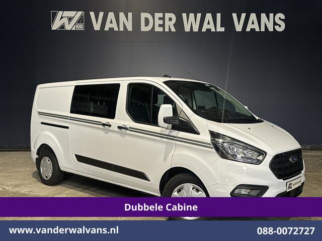 Ford TRANSIT CUSTOM 2.0 TDCI Automaat 131pk L2H1 Dubbel cabine Euro6 Airco | 6-Zits | Camera | Navigatie | Apple Carplay LED, Trekhaak, Cruisecontrol, Android Auto, Stoelverwarming, Verwarmde Voorruit, Parkeersensoren, Bijrijdersbank