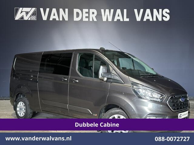 Ford TRANSIT CUSTOM 2.0 TDCI 130pk Automaat L2H1 Dubbele cabine Limited Euro6 Airco | 2x Zijdeur | 5-Zits | Camera | Navigatie Cruisecontrol, LED, Trekhaak, L&M Velgen, Stoelverwarming, Verwarmde Voorruit, Parkeersensoren