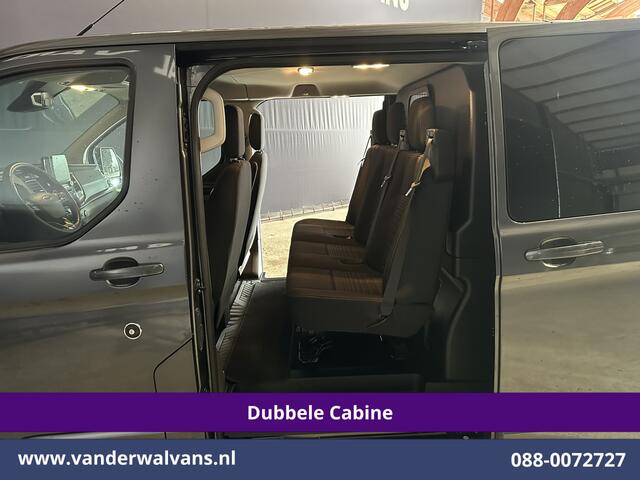 Ford TRANSIT CUSTOM 2.0 TDCI 130pk Automaat L2H1 Dubbele cabine Limited Euro6 Airco | 2x Zijdeur | 5-Zits | Camera | Navigatie Cruisecontrol, LED, Trekhaak, L&M Velgen, Stoelverwarming, Verwarmde Voorruit, Parkeersensoren