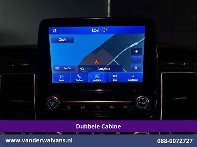 Ford TRANSIT CUSTOM 2.0 TDCI 130pk Automaat L2H1 Dubbele cabine Limited Euro6 Airco | 2x Zijdeur | 5-Zits | Camera | Navigatie Cruisecontrol, LED, Trekhaak, L&M Velgen, Stoelverwarming, Verwarmde Voorruit, Parkeersensoren