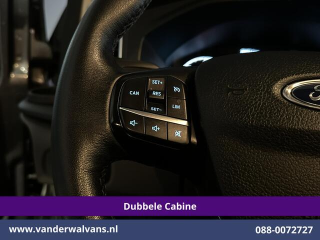 Ford TRANSIT CUSTOM 2.0 TDCI 130pk Automaat L2H1 Dubbele cabine Limited Euro6 Airco | 2x Zijdeur | 5-Zits | Camera | Navigatie Cruisecontrol, LED, Trekhaak, L&M Velgen, Stoelverwarming, Verwarmde Voorruit, Parkeersensoren