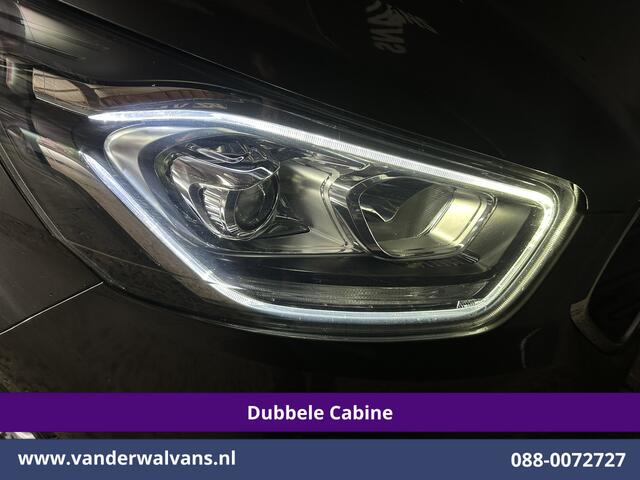 Ford TRANSIT CUSTOM 2.0 TDCI 130pk Automaat L2H1 Dubbele cabine Limited Euro6 Airco | 2x Zijdeur | 5-Zits | Camera | Navigatie Cruisecontrol, LED, Trekhaak, L&M Velgen, Stoelverwarming, Verwarmde Voorruit, Parkeersensoren