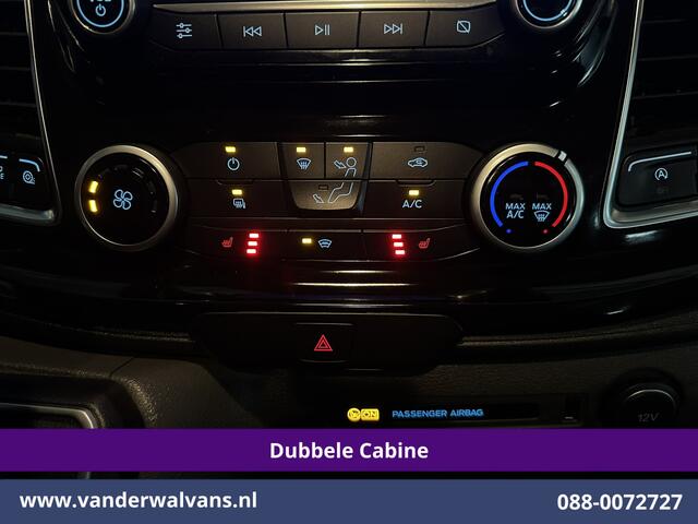 Ford TRANSIT CUSTOM 2.0 TDCI 130pk Automaat L2H1 Dubbele cabine Limited Euro6 Airco | 2x Zijdeur | 5-Zits | Camera | Navigatie Cruisecontrol, LED, Trekhaak, L&M Velgen, Stoelverwarming, Verwarmde Voorruit, Parkeersensoren