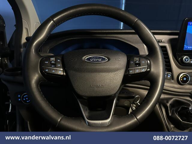 Ford TRANSIT CUSTOM 2.0 TDCI 131pk L2H1 Euro6 Airco | Camera | Navigatie | LED | Cruisecontrol Verwarmde Voorruit, Parkeersensoren, Bijrijdersbank, 2800kg trekvermogen