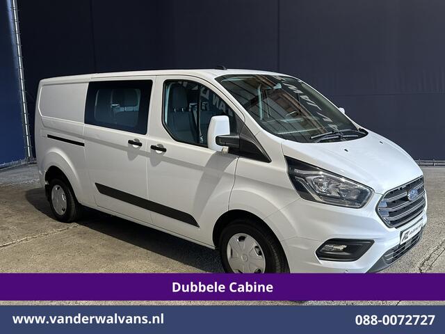 Ford TRANSIT CUSTOM 2.0 TDCI 130pk L2H1 Dubbele Cabine Euro6 Airco | 6-Zits | LED | Cruisecontrol | Parkeersensoren Achterklep