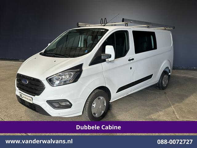 Ford TRANSIT CUSTOM 2.0 TDCI 130pk L2H1 Dubbele Cabine Euro6 Airco | 5-Zits | Imperiaal | LED | Cruisecontrol Stoelverwarming, Parkeersensoren