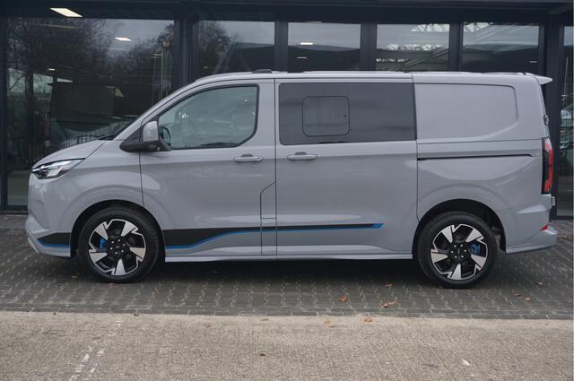 Ford TRANSIT CUSTOM 320S 2.5 PHEV Hybride 233PK DC Sport AUT BPM VRIJ!! Navi, ACC, 360° Cam, 19" LM, 2x Schuifdeur!! NR. B01*
