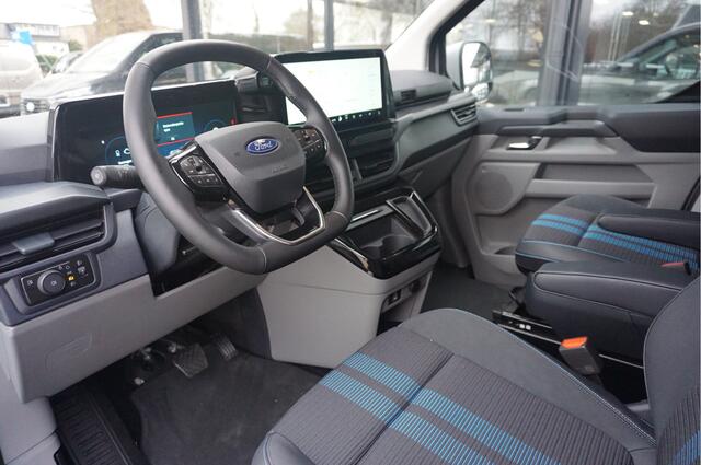 Ford TRANSIT CUSTOM 320S 2.5 PHEV Hybride 233PK DC Sport AUT BPM VRIJ!! Navi, ACC, 360° Cam, 19" LM, 2x Schuifdeur!! NR. B01*