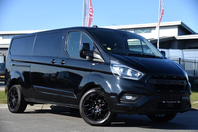 Ford TRANSIT CUSTOM 320 2.0 TDCI L2H1 Limited DC Black Edition Camera, Cruise, Carplay, 130pk, Stoelverwarming, 2 x Schuifdeur, Trekhaak, Multimedia, Automaat, Uniek!