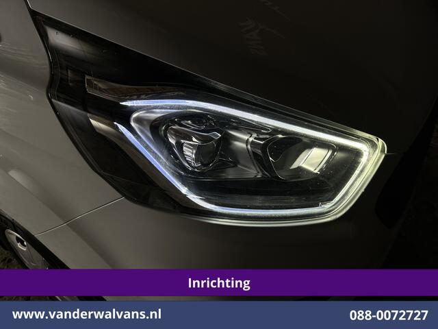 Ford TRANSIT CUSTOM 2.0 TDCI 130pk L2H1 Inrichting Euro6 Airco | Camera | 2800kg Trekhaak | LED | Android Auto Cruisecontrol, Verwarmde voorruit, Stoelverwarming, Parkeersensoren, Bijrijdersbank