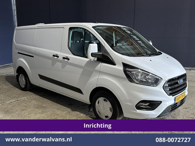 Ford TRANSIT CUSTOM 2.0 TDCI 130pk L2H1 Inrichting Euro6 Airco | Camera | 2800kg Trekhaak | LED | Android Auto Cruisecontrol, Verwarmde voorruit, Stoelverwarming, Parkeersensoren, Bijrijdersbank