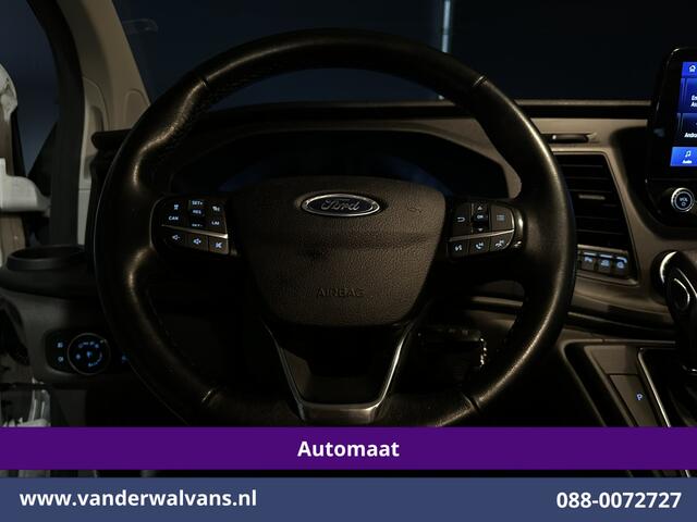 Ford TRANSIT CUSTOM 2.0 TDCI 131pk Automaat L2H1 Dubbele Cabine Euro6 Airco | 5-Zits | Camera | Navigatie | LED Apple Carplay, Android Auto, Adaptieve Cruisecontrol, Trekhaak, Stoelverwarming, Verwarmde voorruit, Parkeersensoren