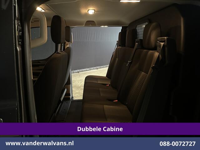 Ford TRANSIT CUSTOM 2.0 TDCI 170pk L2H1 Dubbele Cabine Euro6 Airco | 5-Zits | 2x Zijdeur | Camera | LED Apple Carplay, Android Auto, Cruisecontrol, Parkeersensoren, Stoelverwarming, Verwarmde voorruit 2800kg trekvermogen
