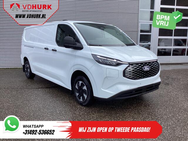 Ford TRANSIT CUSTOM E-Transit L2 Trend 65 kWh 330 km WLTP Garantie t/m 2029/ LED/ Standkachel/ Snellader/ 2.3t Trekverm./ Stoelverw./ Carplay/ Camera/ PDC/ Cruise