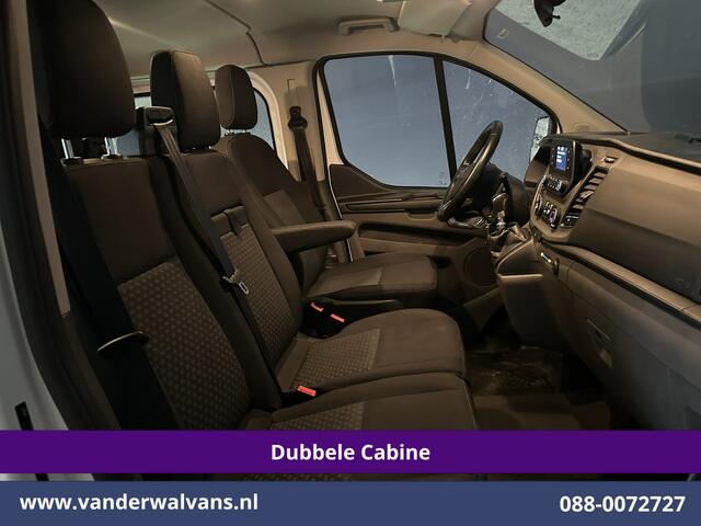 Ford TRANSIT CUSTOM 2.0 TDCI 131pk L2H1 Dubbele Cabine Euro6 Airco | 6-Zits | LED | Cruisecontrol | Parkeersensoren Achterklep, 2800kg trekvermogen