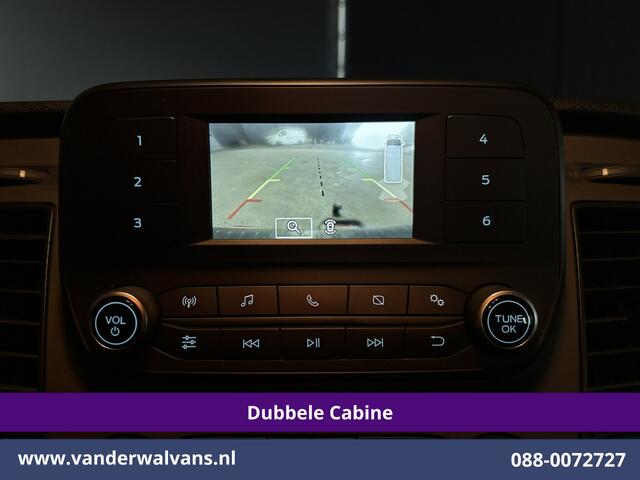 Ford TRANSIT CUSTOM 2.0 TDCI 170pk L2H1 Dubbele Cabine Euro6 Airco | 5-Zits | Camera | LED | Cruisecontrol | 2800kg Trekhaak Stoelverwarming, Verwarmde voorruit, Parkeersensoren
