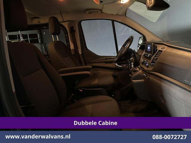 Ford TRANSIT CUSTOM 2.0 TDCI 170pk L2H1 Dubbele Cabine Euro6 Airco | 5-Zits | Camera | LED | Cruisecontrol | 2800kg Trekhaak Stoelverwarming, Verwarmde voorruit, Parkeersensoren