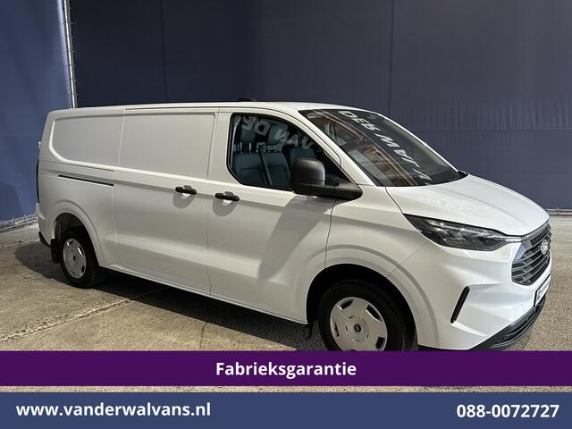 Ford TRANSIT CUSTOM 2.0 TDCI 136pk L2H1 Fabrieksgarantie Euro6 Airco | Camera | LED | Apple Carplay | Cruisecontrol Android Auto, Leder, Verwarmde voorruit, Parkeersensoren, Bijrijdersbank, 2740kg laadvermogen