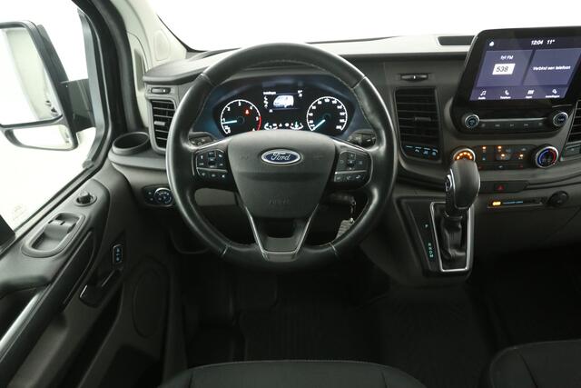 Ford TRANSIT CUSTOM 2.0 EcoBlue L2H1 | Aut. | Airco | Adap. Cruise | Camera | Carplay | 3 Zits | 2xSchuifdeur | Trekhaak