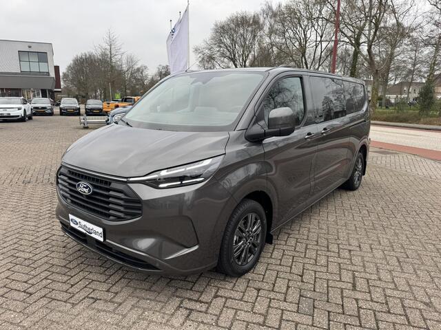 Ford TRANSIT CUSTOM 320 2.5 PHEV L2H1 Limited DC | Dubbele cabine | Adaptive Cruise Control | Groot middenconsole | 8-weg verstelbare & verwarmbare passagiersstoel | 13 polige trekhaak | 17 inch lichtmetalen velgen | Verwarmbaar stuurwiel | Draadloos opladen | Adaptieve LED 