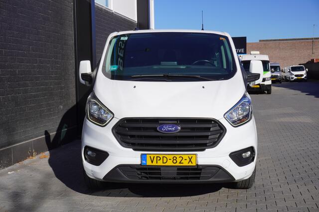 Ford TRANSIT CUSTOM 2.0 TDCI 130PK L2 Dubbele Cabine EURO 6 - Airco - Navi - Cruise - Trekhaak - ¤ 18.950,- Excl.