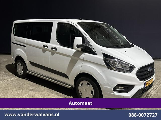 Ford TRANSIT CUSTOM 1.0 EcoBoost Hybride Automaat L1H1 9 Persoons Personenbus Euro6 Prijs INCL BTW/BPM Airco | Cruisecontrol | LED Sidebars, Verwarmde Voorruit, Stoelverwarming, Parkeersensoren, Bijrijdersbank