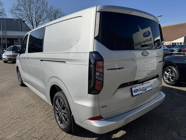 Ford TRANSIT CUSTOM 320 2.5 PHEV L2H1 Limited DC |SCI| Dubbele cabine | Dubbele schuifdeur | 360 graden camera | Adaptieve cruise control | 8-weg verstelbare en verwarmbare passagiersstoel | Inklapbare trekhaak | 17 inch velgen | AGM accu | Reservewiel | 12V aanlsuitpunt