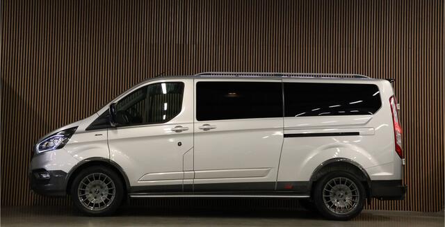 Ford TRANSIT CUSTOM 320 2.0 TDCI 170 PK L2H1 Limited DC | Dubbel Cabine | ACC | BLIS | Elek stoelen | Lederen bekleding | CarPlay | Camera | Navigatie | Trekhaak | DAB | Stoelverwarming | Nieuwe APK | 5-Zitter