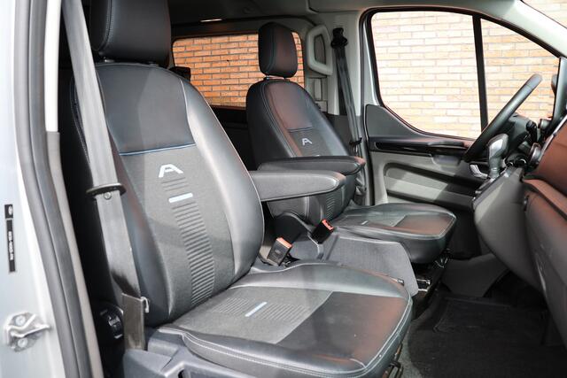 Ford TRANSIT CUSTOM 320 2.0 TDCI 170 PK L2H1 Limited DC | Dubbel Cabine | ACC | BLIS | Elek stoelen | Lederen bekleding | CarPlay | Camera | Navigatie | Trekhaak | DAB | Stoelverwarming | Nieuwe APK | 5-Zitter