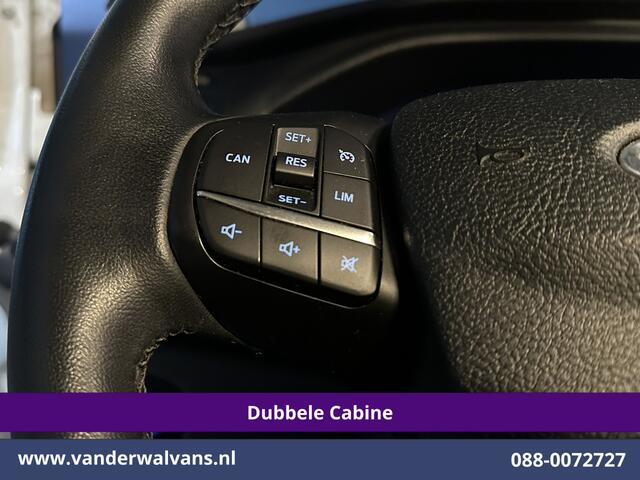 Ford TRANSIT CUSTOM 2.0 TDCI 130pk L2H1 Dubbele Cabine Euro6 Airco | 6-Zits | Camera | Navigatie | Apple Carplay | LED Android Auto, Cruisecontrol, Stoelverwarming, Verwarmde voorruit, Parkeersensoren