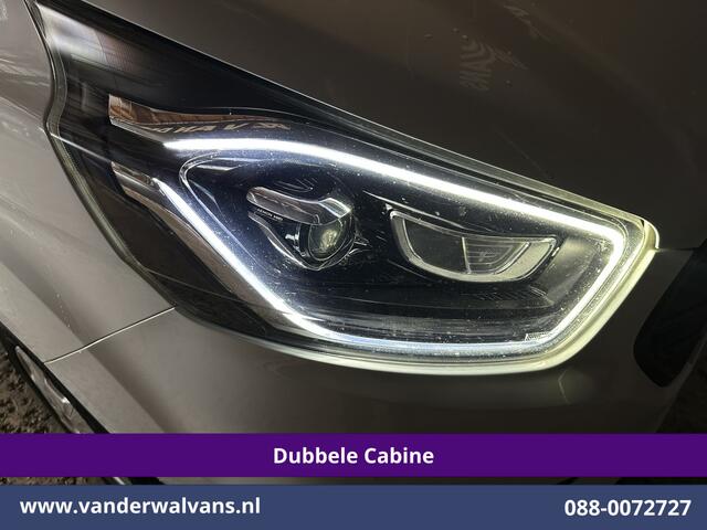 Ford TRANSIT CUSTOM 2.0 TDCI 130pk L2H1 Dubbele Cabine Euro6 Airco | 6-Zits | Camera | Navigatie | Apple Carplay | LED Android Auto, Cruisecontrol, Stoelverwarming, Verwarmde voorruit, Parkeersensoren