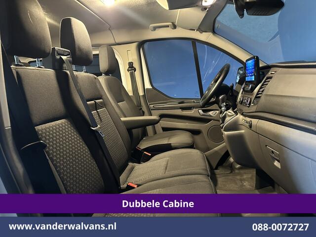 Ford TRANSIT CUSTOM 2.0 TDCI 130pk L2H1 Dubbele Cabine Euro6 Airco | 6-Zits | Camera | Navigatie | Apple Carplay | LED Android Auto, Cruisecontrol, Stoelverwarming, Verwarmde voorruit, Parkeersensoren