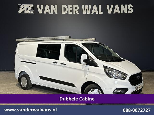 Ford TRANSIT CUSTOM 2.0 TDCI 130pk L2H1 Dubbele Cabine Inrichting Euro6 Airco | 5-Zits | Imperiaal | LED | Cruisecontrol Stoelverwarming, Parkeersensoren