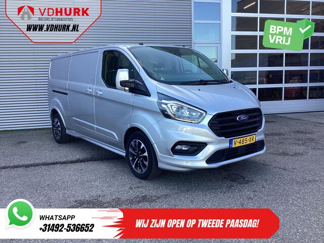 Ford TRANSIT CUSTOM Sport 2.0 TDCI Aut. 170 pk L2 DB-Riem VV/ Carplay/ Alarm III/ Stoelverw./ Navi/ Airco/ Camera/ Cruise/ PDC/ Trekhaak