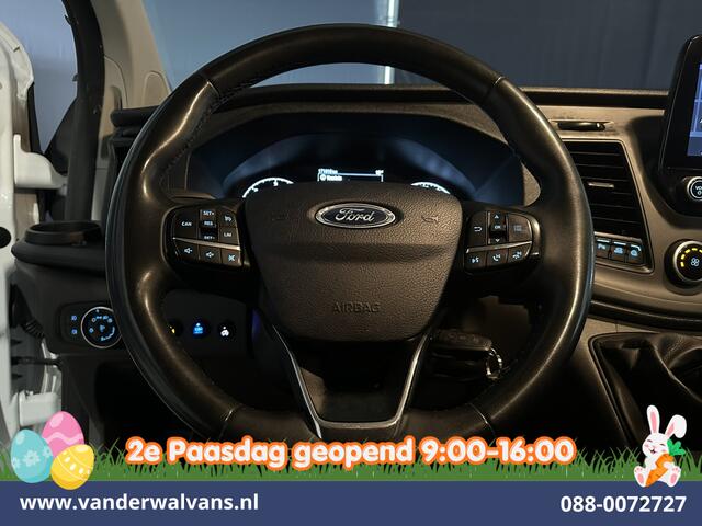 Ford TRANSIT CUSTOM 2.0 TDCI 130pk L2H1 Inrichting Euro6 Airco | 2800kg Trekhaak | Omvormer | Camera | Apple Carplay | LED Android Auto, Cruisecontrol, Stoelverwarming, Verwarmde voorruit, Parkeersensoren