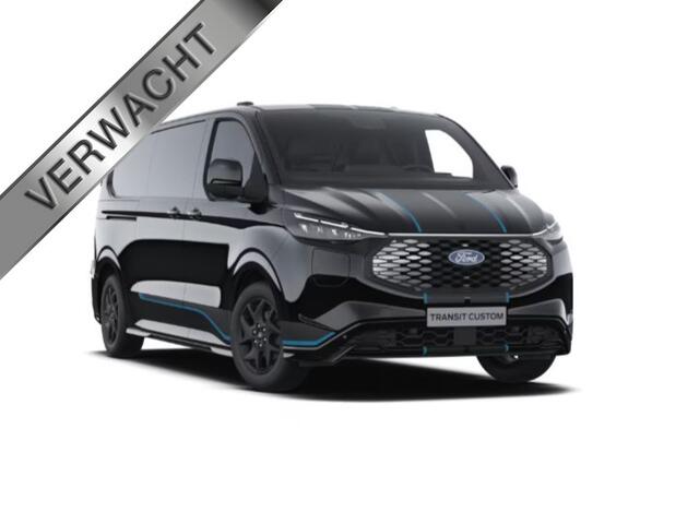Ford TRANSIT CUSTOM E-Transit 340 L2H1 Sport 71 kWh Trekhaak 2.3T, Carplay, Elektrische stoel Verwacht
