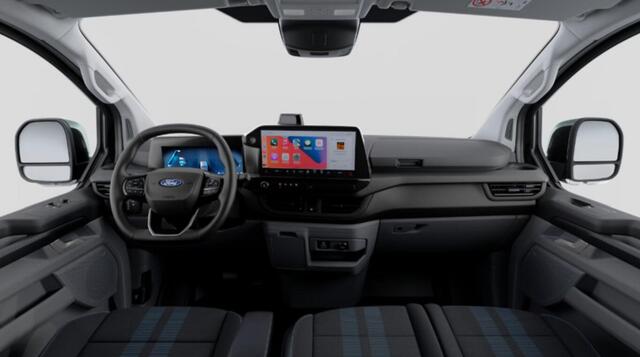 Ford TRANSIT CUSTOM E-Transit 340 L2H1 Sport 71 kWh Trekhaak 2.3T, Carplay, Elektrische stoel Verwacht