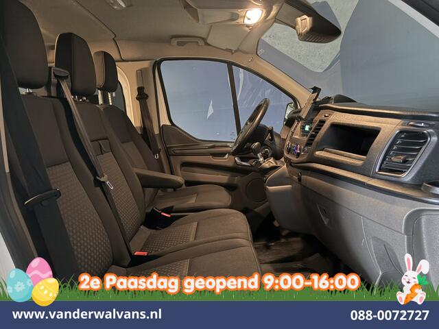 Ford TRANSIT CUSTOM 2.0 TDCI 130pk L2H1 Dubbele Cabine Euro6 Airco | 6-Zits | LED | Cruisecontrol | Trekhaak Parkeersensoren, Verwarmde voorruit
