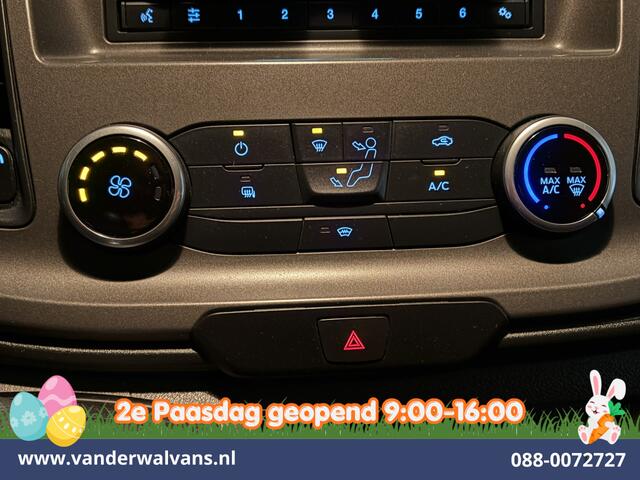 Ford TRANSIT CUSTOM 2.0 TDCI 130pk L2H1 Dubbele Cabine Euro6 Airco | 6-Zits | LED | Cruisecontrol | Trekhaak Parkeersensoren, Verwarmde voorruit