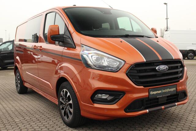 Ford TRANSIT CUSTOM 320 2.0TDCI 185pk L2H1 Sport | DC | Automaat | Trekhaak | Camera | Carplay/Android | Lease 537,- p/m