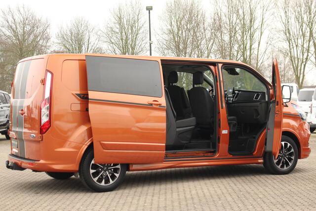 Ford TRANSIT CUSTOM 320 2.0TDCI 185pk L2H1 Sport | DC | Automaat | Trekhaak | Camera | Carplay/Android | Lease 537,- p/m