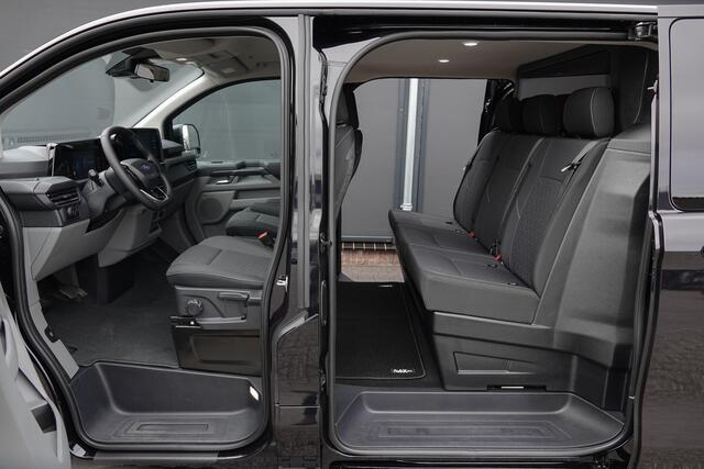 Ford TRANSIT CUSTOM L2H1 Dubbel Cabine 2.0Tdci 170Pk Aut. | Limited | Achteruitrijcamera | 2xSchuifdeur | Spoilerpack | 19'' | Agate Black