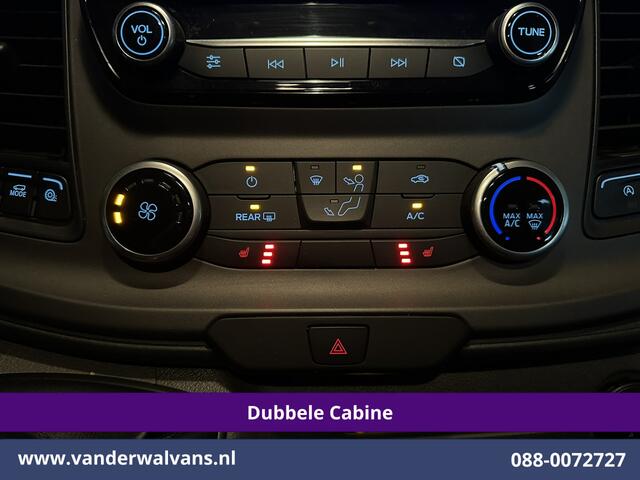 Ford TRANSIT CUSTOM 2.0 TDCI 130pk L2H1 Dubbele Cabine Euro6 Airco | 5-Zits | Navigatie | Apple Carplay | LED | Cruisecontrol Android Auto, Stoelverwarming, Parkeersensoren, Achterklep