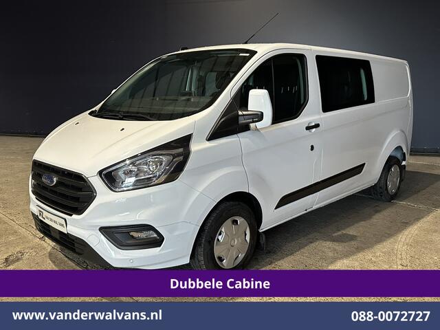Ford TRANSIT CUSTOM 2.0 TDCI 130pk L2H1 Dubbele Cabine Euro6 Airco | 5-Zits | Navigatie | Apple Carplay | LED | Cruisecontrol Android Auto, Stoelverwarming, Parkeersensoren, Achterklep