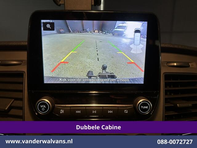 Ford TRANSIT CUSTOM 2.0 TDCI L2H1 Dubbele Cabine Inrichting Euro6 Airco | 6-Zits | Camera | LED | Apple Carplay | 2750kg Trekhaak Android Auto, Cruisecontrol, Verwarmde voorruit, Parkeersensoren