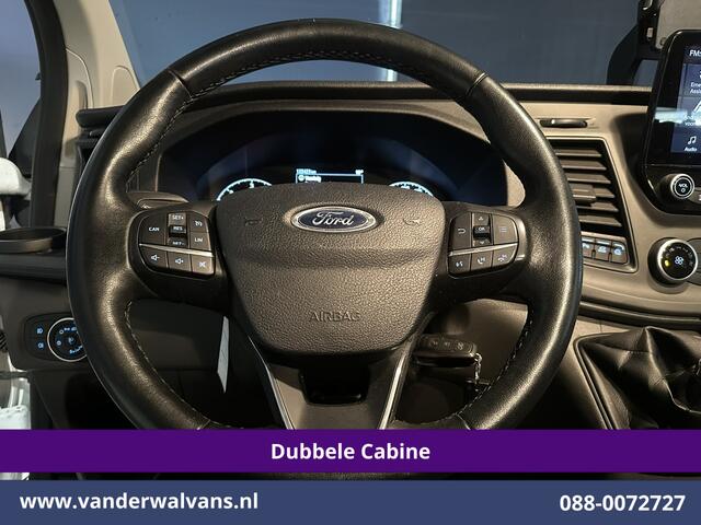 Ford TRANSIT CUSTOM 2.0 TDCI L2H1 Dubbele Cabine Inrichting Euro6 Airco | 6-Zits | Camera | LED | Apple Carplay | 2750kg Trekhaak Android Auto, Cruisecontrol, Verwarmde voorruit, Parkeersensoren