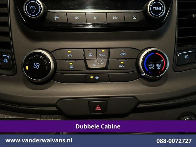 Ford TRANSIT CUSTOM 2.0 TDCI L2H1 Dubbele Cabine Inrichting Euro6 Airco | 6-Zits | Camera | LED | Apple Carplay | 2750kg Trekhaak Android Auto, Cruisecontrol, Verwarmde voorruit, Parkeersensoren