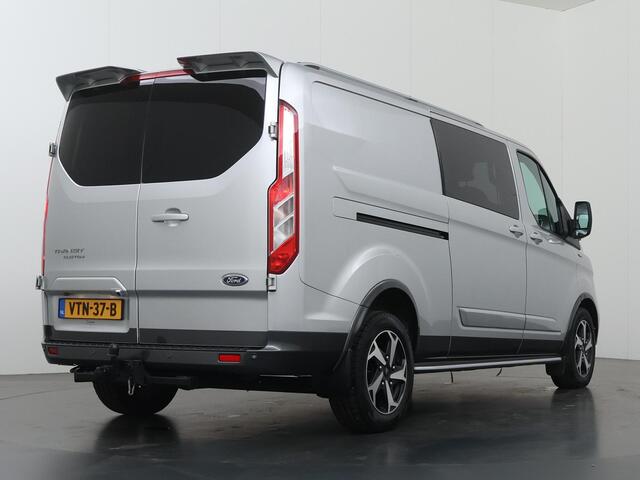 Ford TRANSIT CUSTOM 320 2.0 TDCI | L2 H1 | Active | Dubbele Cabine | Schuifdeur L + R | Trekhaak | LM Velgen | Treeplanken | 5-zits | Parkeercamera | Navigatie